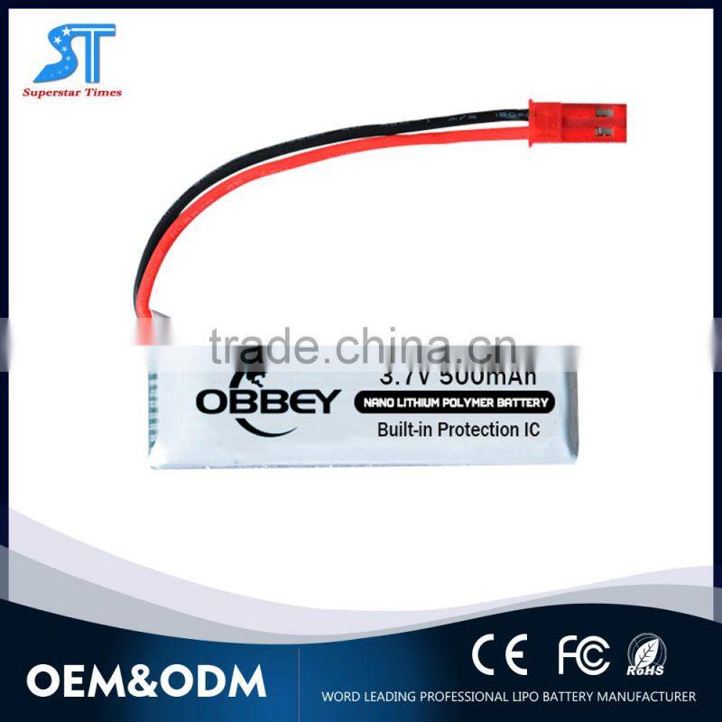 500mah li-ion battery pack rechargeable 3.7v battery lipo for CX-30/CX-31/6048F SYMA X5A/X5C