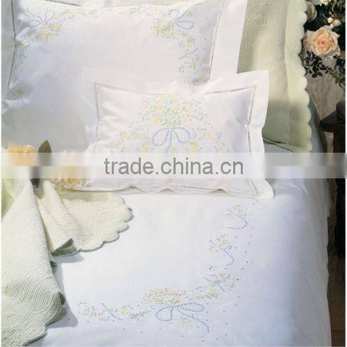 Hand embroidery bedding set