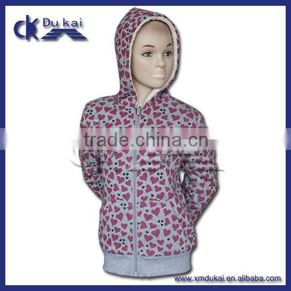 children's hoodies sweatshirt with berber fleece lining