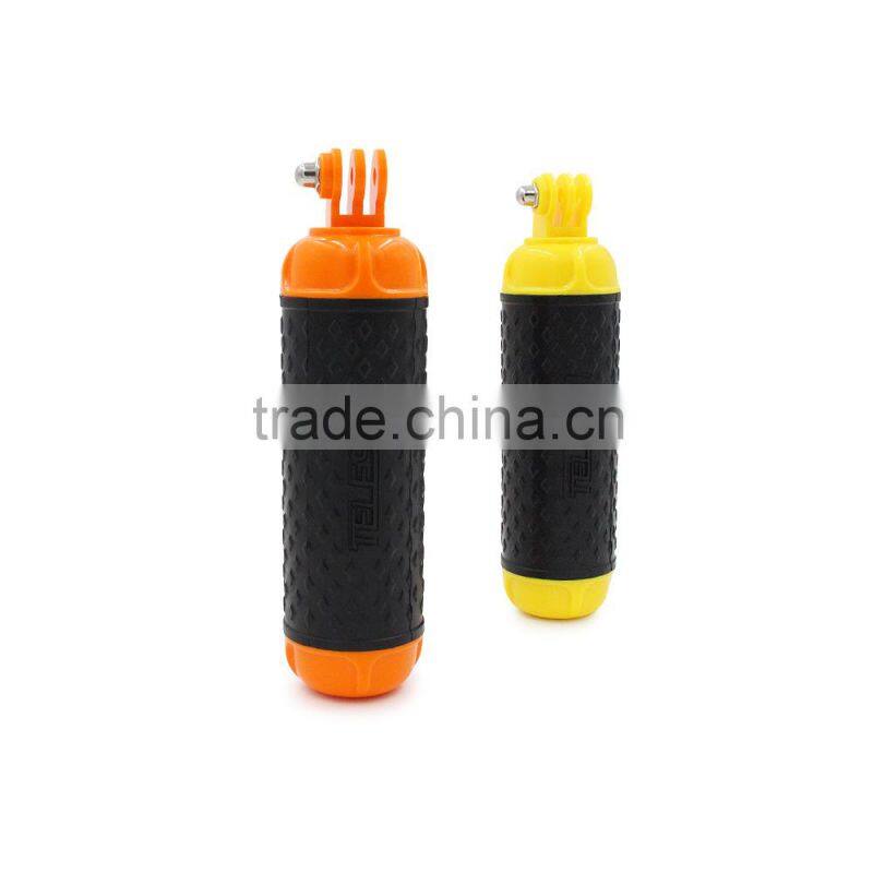 Telesin new floaty rubber grip monopod bobber for Go Pro, Xiaomi and SJCAM