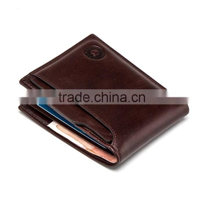 Factory Price Newest Model 2016 New Design Premium Quality Men Real Leather Purse