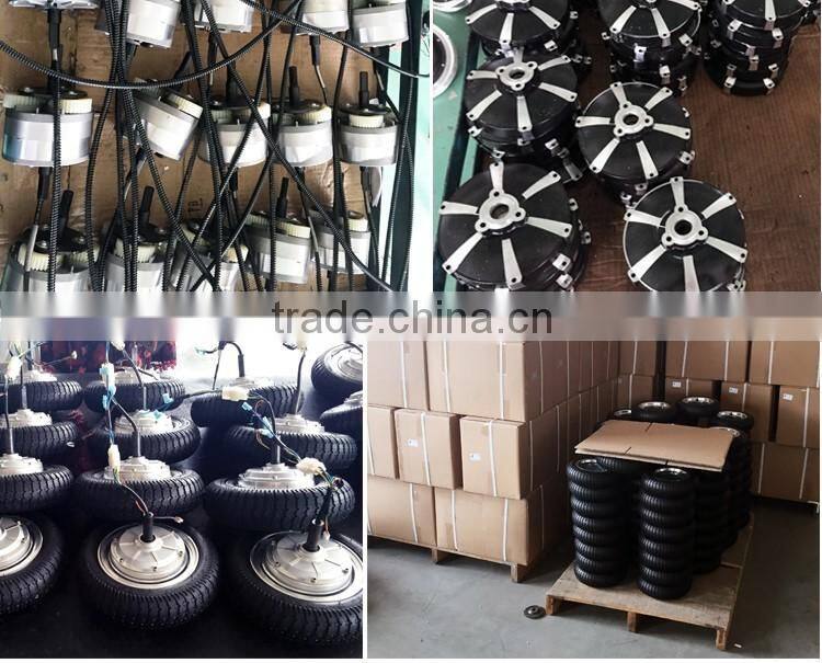 6 inch hub motor brushless gearless dc with drum brake