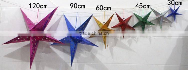 Star shape paper angle ornament for Christmas decoration