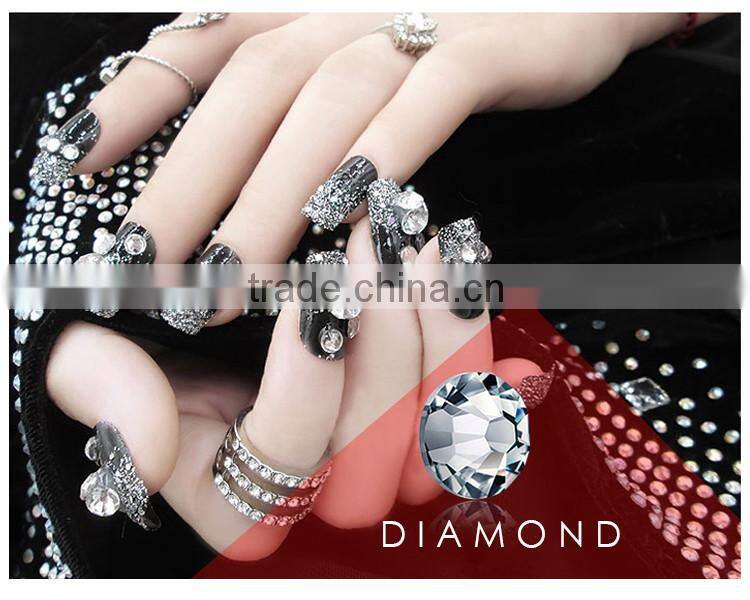 1440pcs SS3 to SS40 Clear Crystal Stone flatback Nail Art Rhinestone