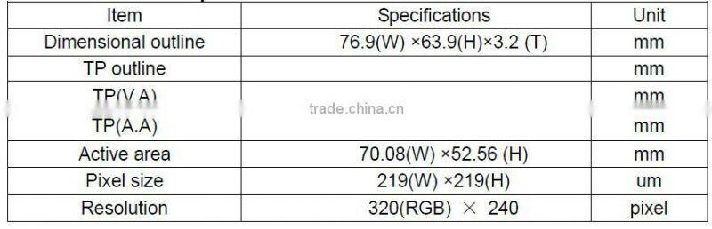 hdmi small lcd monitor 3.5 inch tft 320X240