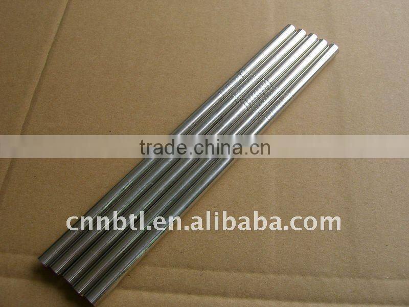 straight stainless steel 304 drinking straw with thread