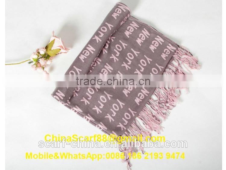 Cashmere knit fringe scarf wholesale