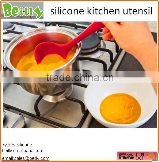 Hot Sale Heat-Resistant Silicone Cooking Utensils Set with stand & silicone kitchen