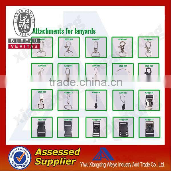 Fashion smoothly custom cheap nylon keychain holder lanyard made in china