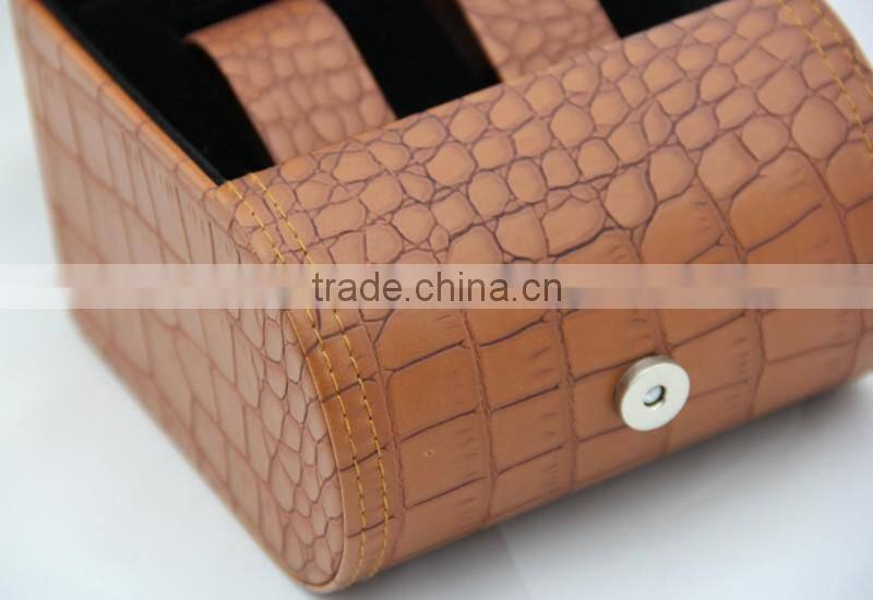 High End Leather Watch Box ,Leather Gift Box For Watch Packaging(SJ_60010-2)
