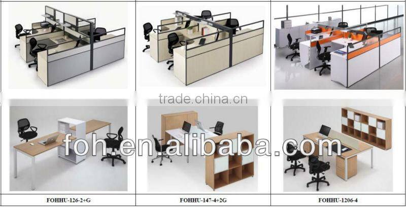 Office Staff Partition with Manager Seat (FOHBM-4L1414T-D)
