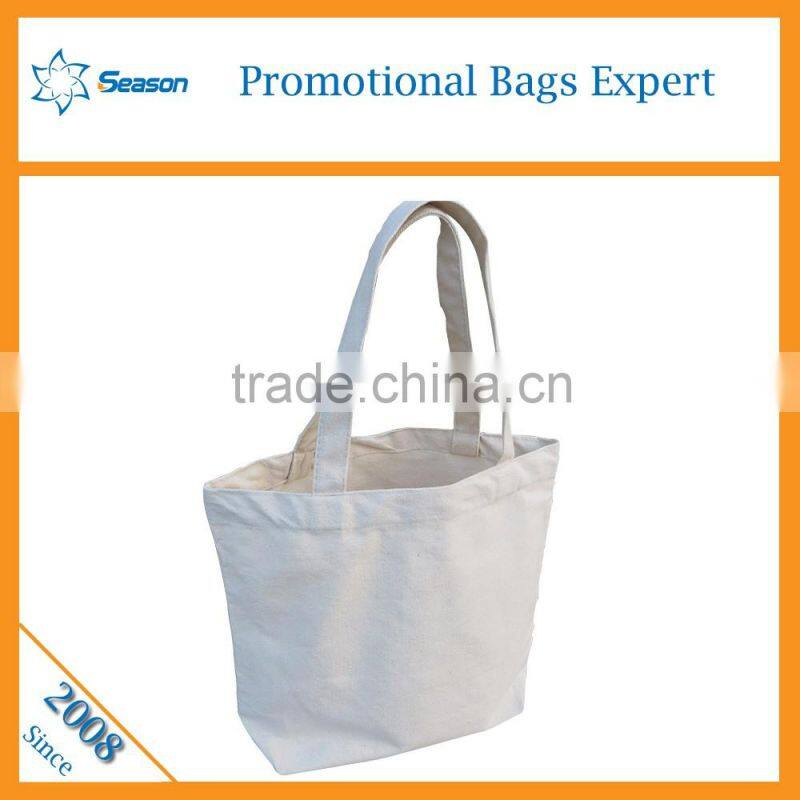 White color Yiwu supplier Canvas shopping tote bag cotton for OEM
