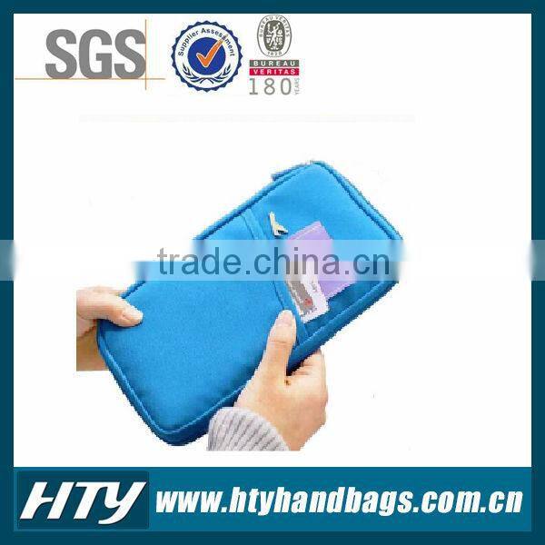 Various colors durable waterproof nylon passpart holder travel document