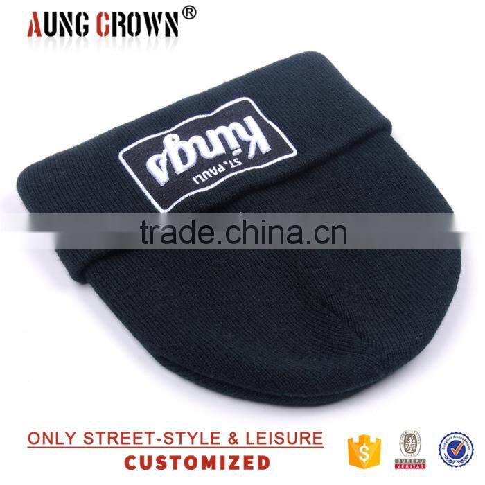 wholesale your own logo winter beanie custom embroidery