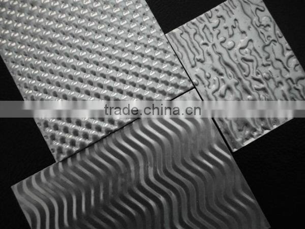 five bars decorative pattern embossed aluminum plate 5052