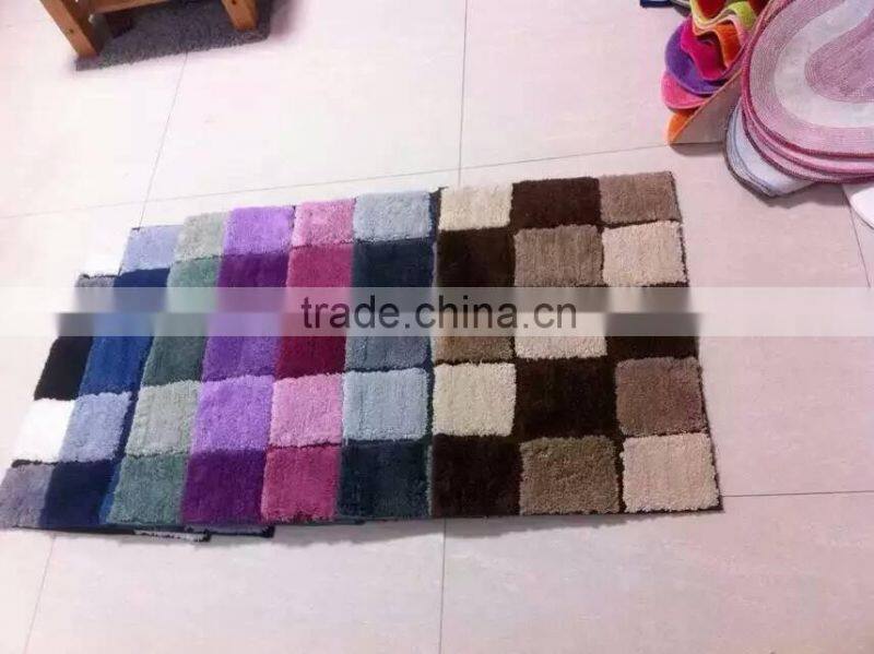 microfiber polyester acylic 100% environmental protection long pile home use TPR backing doormats