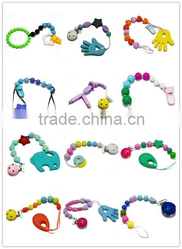 Baby teething silicone bead bracelet bangle