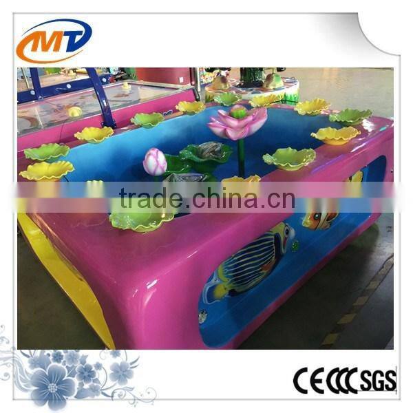 Indoor Lotus Pond kids magnetic fishing game machine for 14 kids together