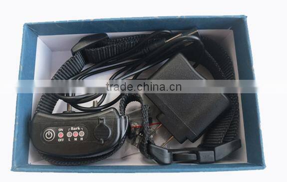 PVC material rechargeable high medium low 3 level dog training shock collar with anti bark