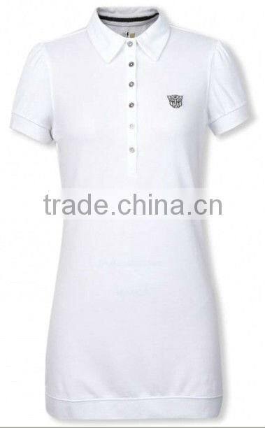 2013 newly top brand fashion polo dress top qaulity pique cotton factory