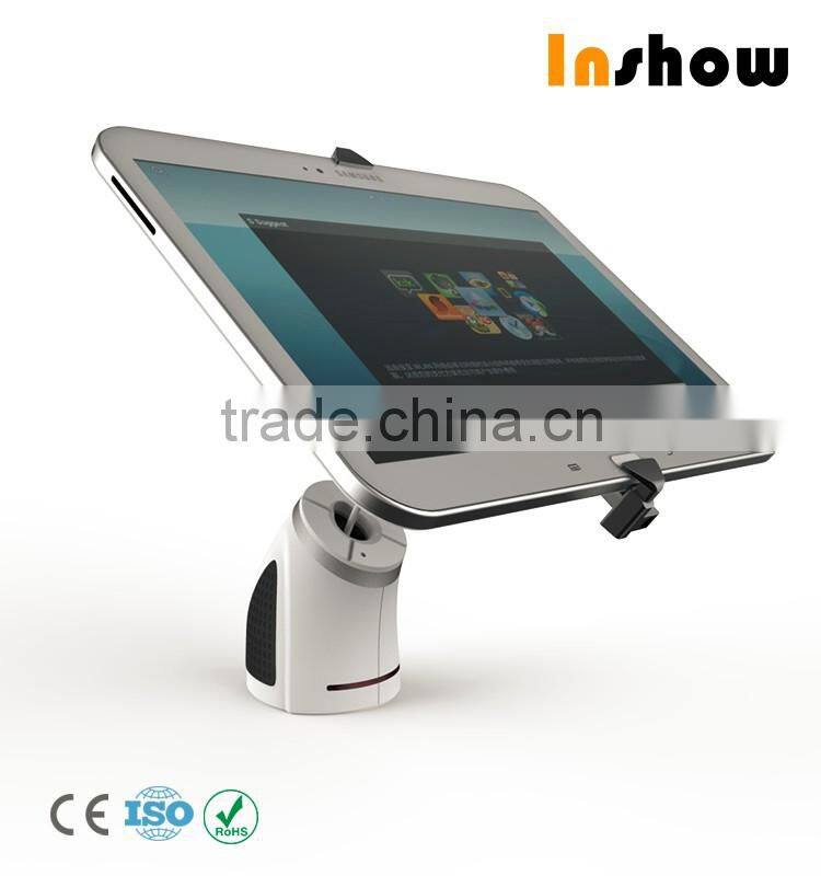 Protective security device 7 inch tablet alarm display holder
