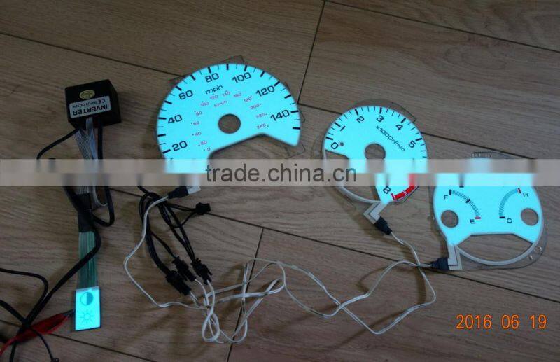 OSRAM material EL Luminous instrument board / EL sheet dashboard / EL panel dashboard