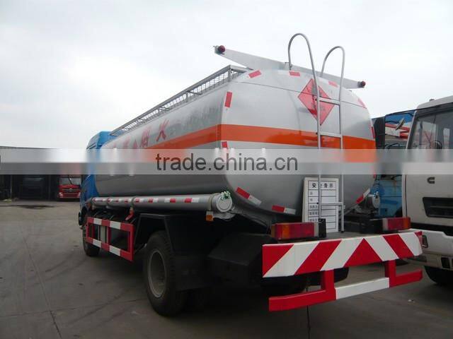17000Liters Litresoil truck made in China FAW 17 cbm mini fuel tank truck