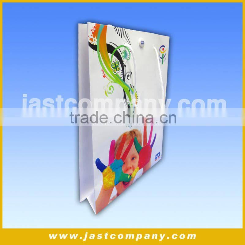 Custom Promotional Music Bag, Fancy 4C Printing Paper Music Bag