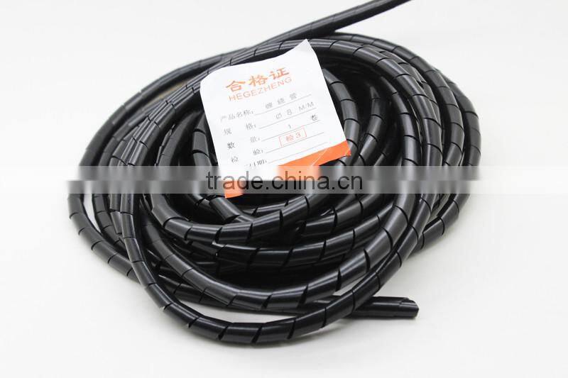 2016 Black diameter 6mm 33Ft.(10M) Spiral Cable Wire Wrap Tube PC Manage Cord