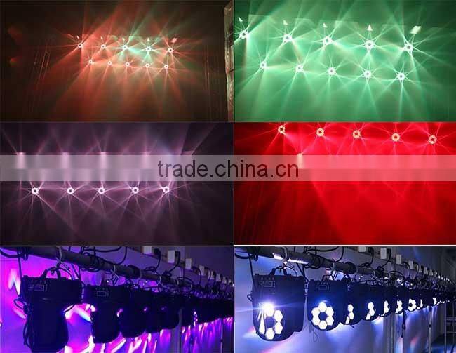 100% factory directly RGBW MINI 6pcs bee eye led beam dmx512 moving head light