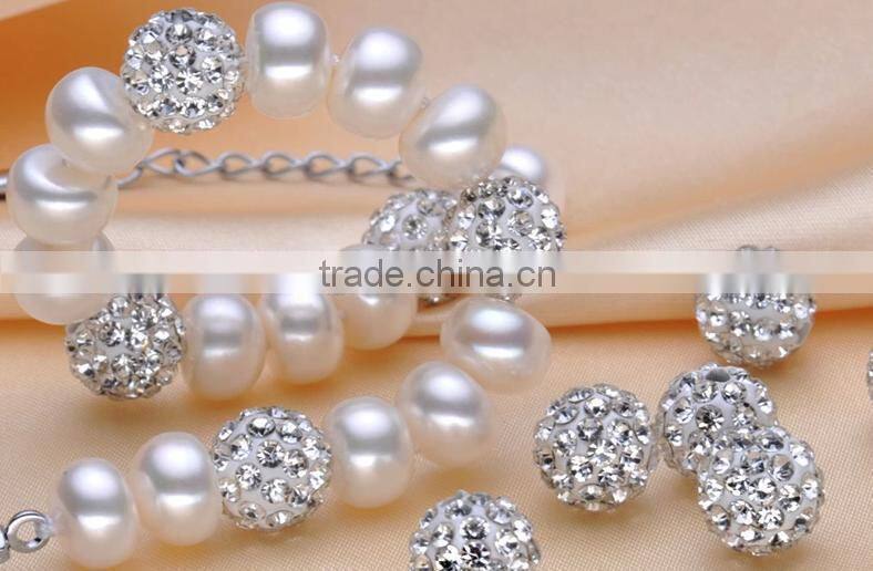 Large stock of polymer clay round crystal ball shamballa beads for DIY bracelet necklace jewelry