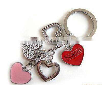 Heart style key chains /customized key chains/custom key chain/promotional gifts