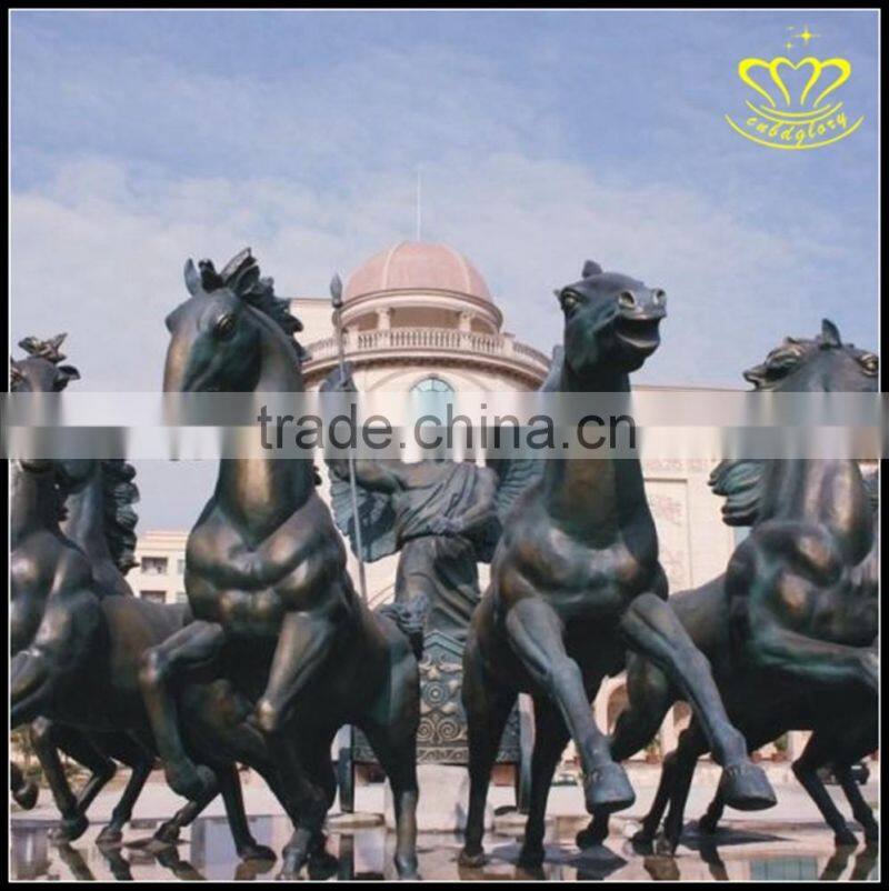 Animal horse bronze arts and crafts garden decorative sculpture garden