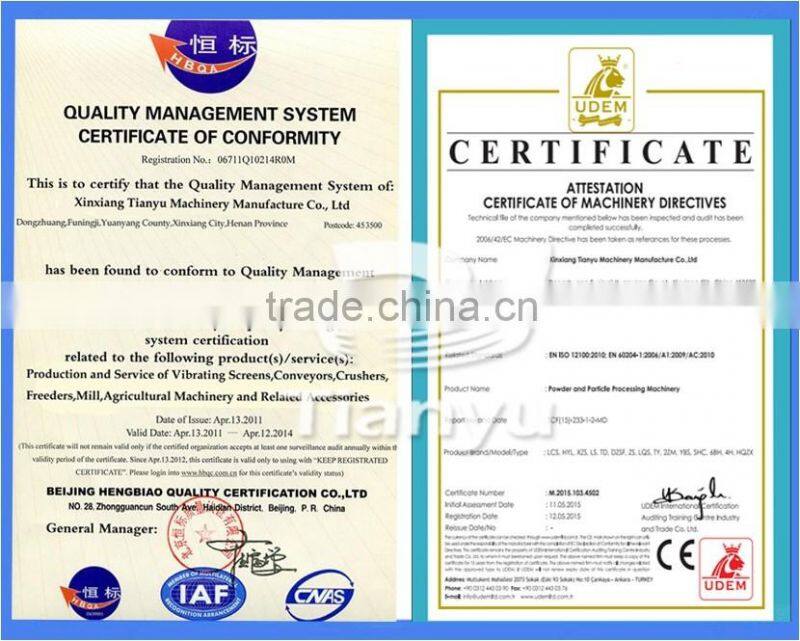 Tianyu high performance feed mill with factory price