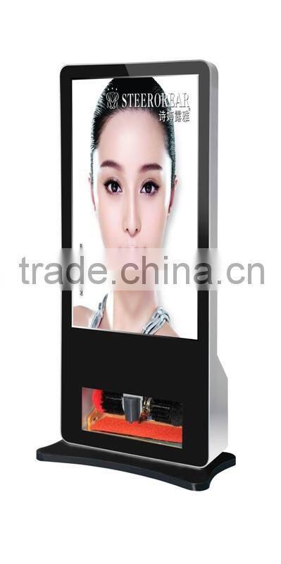 new design 47inch GZNT Series HD Ultra thin Digital Signage With Shoes Polisher