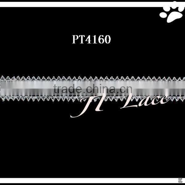 2.3cm embroidery polyester lace trim for garment(PT4152)
