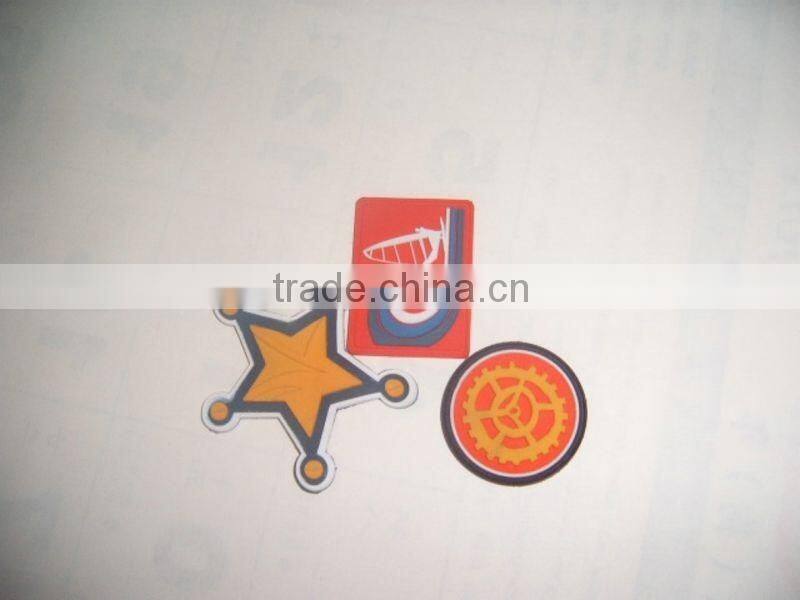 Warning Sign garment pvc badge silicone label pvc patch
