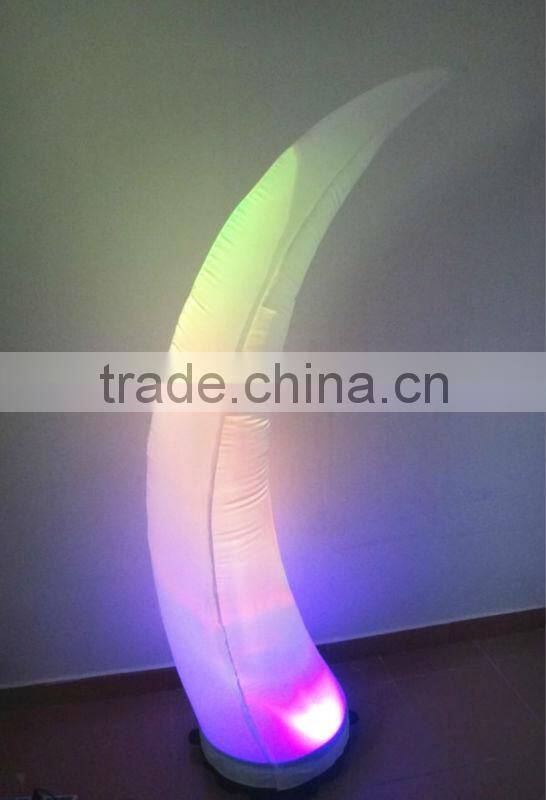 curved LED lighting inflatable cone