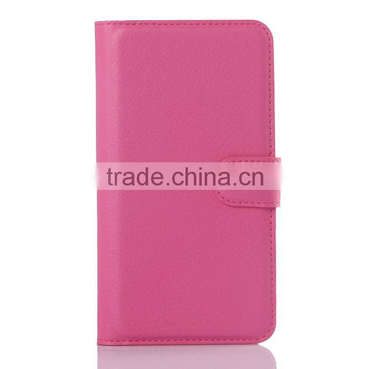 2015 New Arrival Stand Wallet Lychee Leather phone case for Motorola Moto X Play