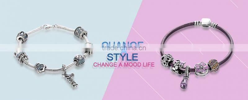 Lovely Fashion Design Pink Color Charm Bead Bracelet