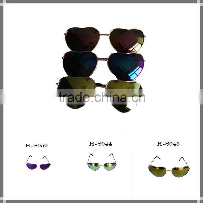 New trend Retro Metal Heart Shape Sunglasses