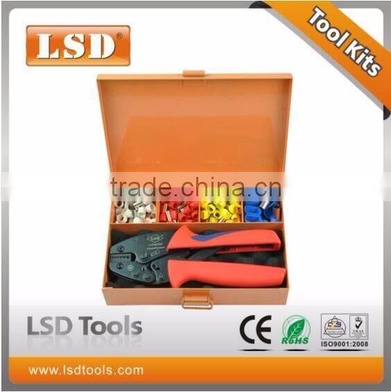 LSD good quilty tool kit sets professional for crimping cable ferrules L-056TH combination tools in metal box