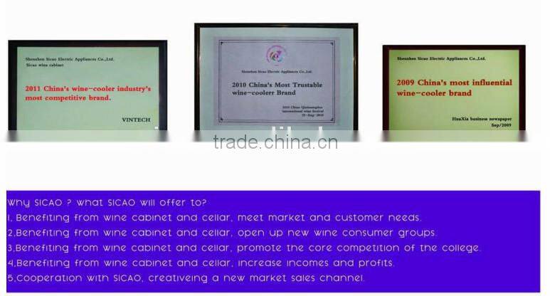 Fashion liquor chiller dispenser mini thermoeletric wine dispenser fridge refrigerated led display wine dispenser