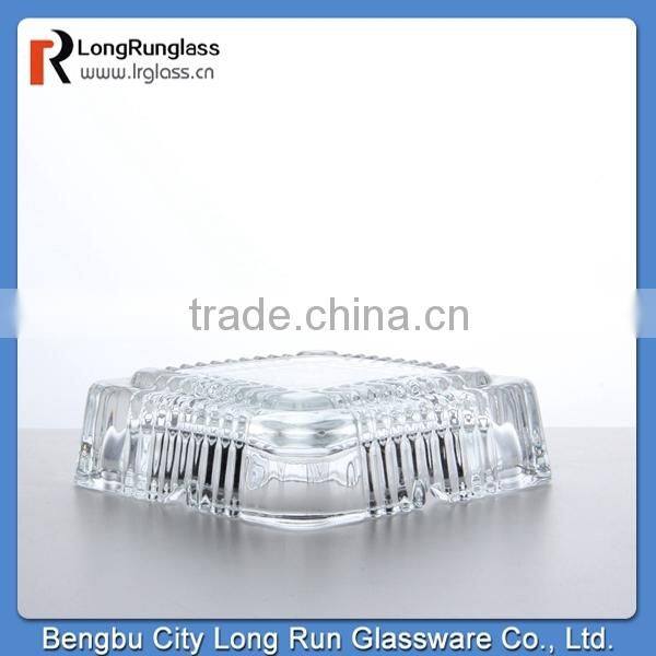 LongRun 2015 recommend 525g homeuse fashion square glass ashtray alibaba china supply