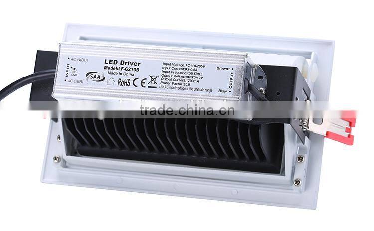 Samsung smd rectangular downlight 100lm/w quality led downlight square 48w