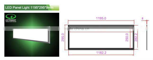 32W 1195x295mm 120x30cm DMX512 RGB Grid Mounted LED Light Panel