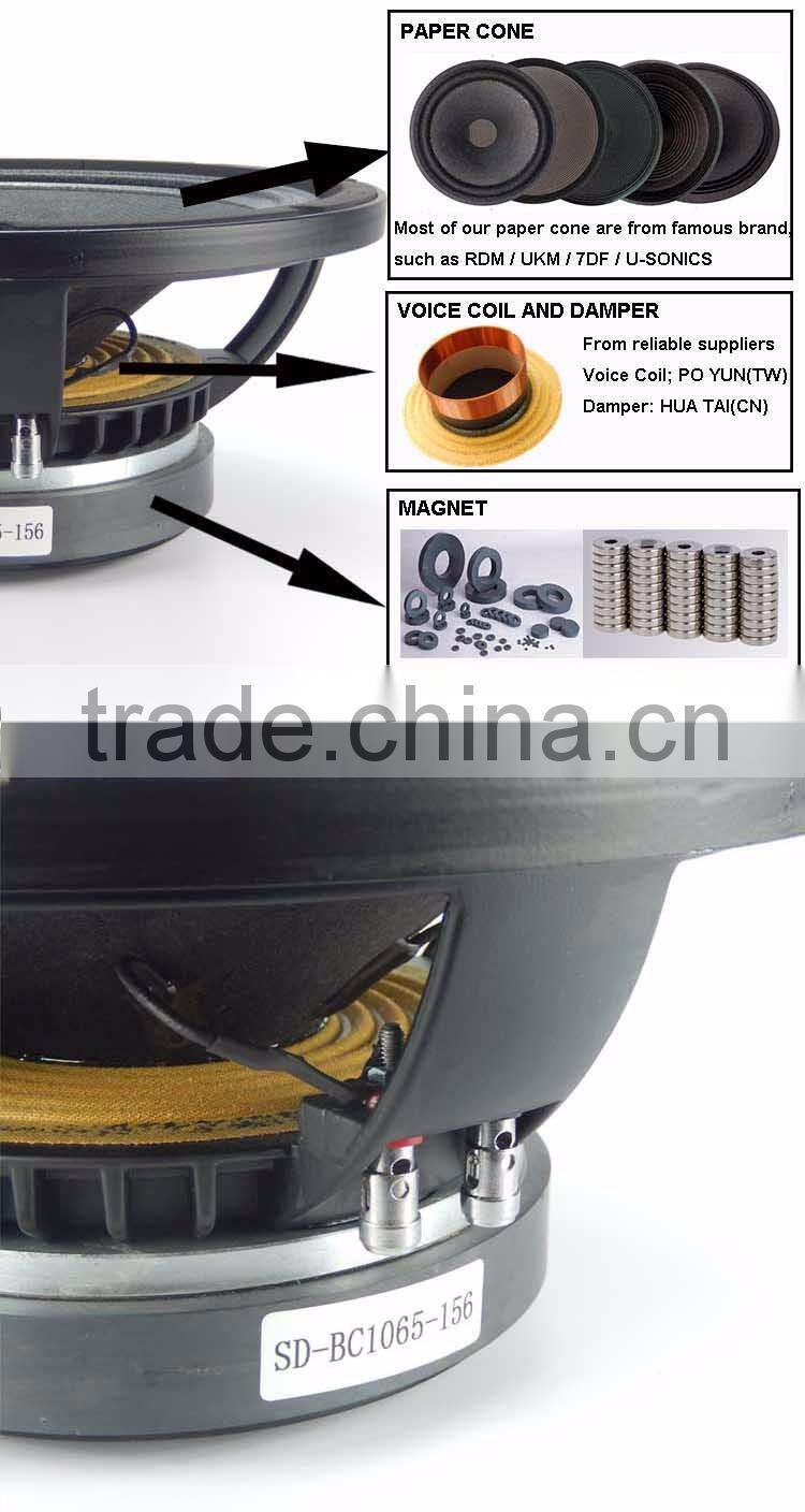 10 inch woofer speaker price 8 ohm speaker with speaker voice coil china woofer price BC speakers