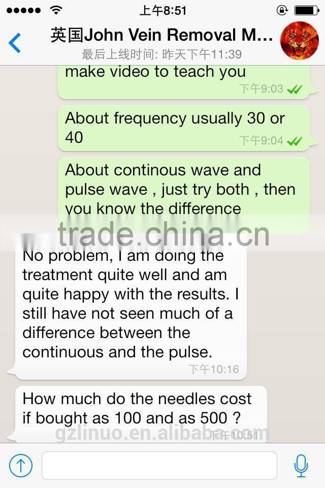 Portable High Frequency Blood Vessels Removal Device