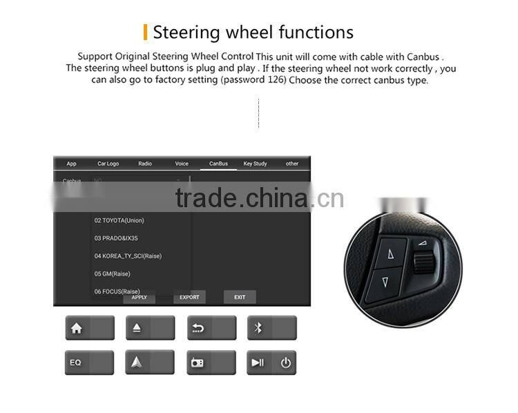 7 Inch 1080p RK3188 1.6GHZ Car gps multimedia Black screen navigator dvd price for opel