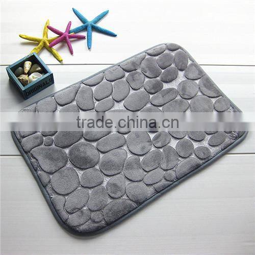 cobblestone coral bathroom rugs super watersorb anti-slipe door mat
